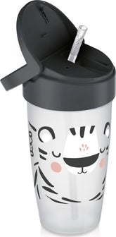 LOVI My Straw Cup JUNIOR 350ml Salt & Pepper